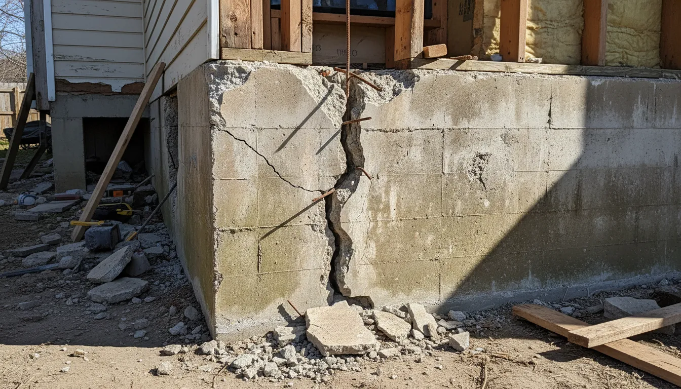 Строительство фундамента дома в Озёрах