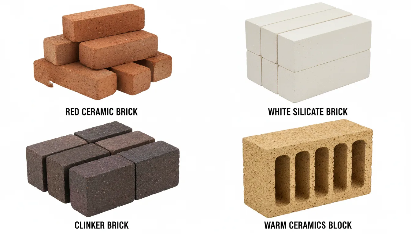 Виды кирпича для строительства дома в Озёрах
